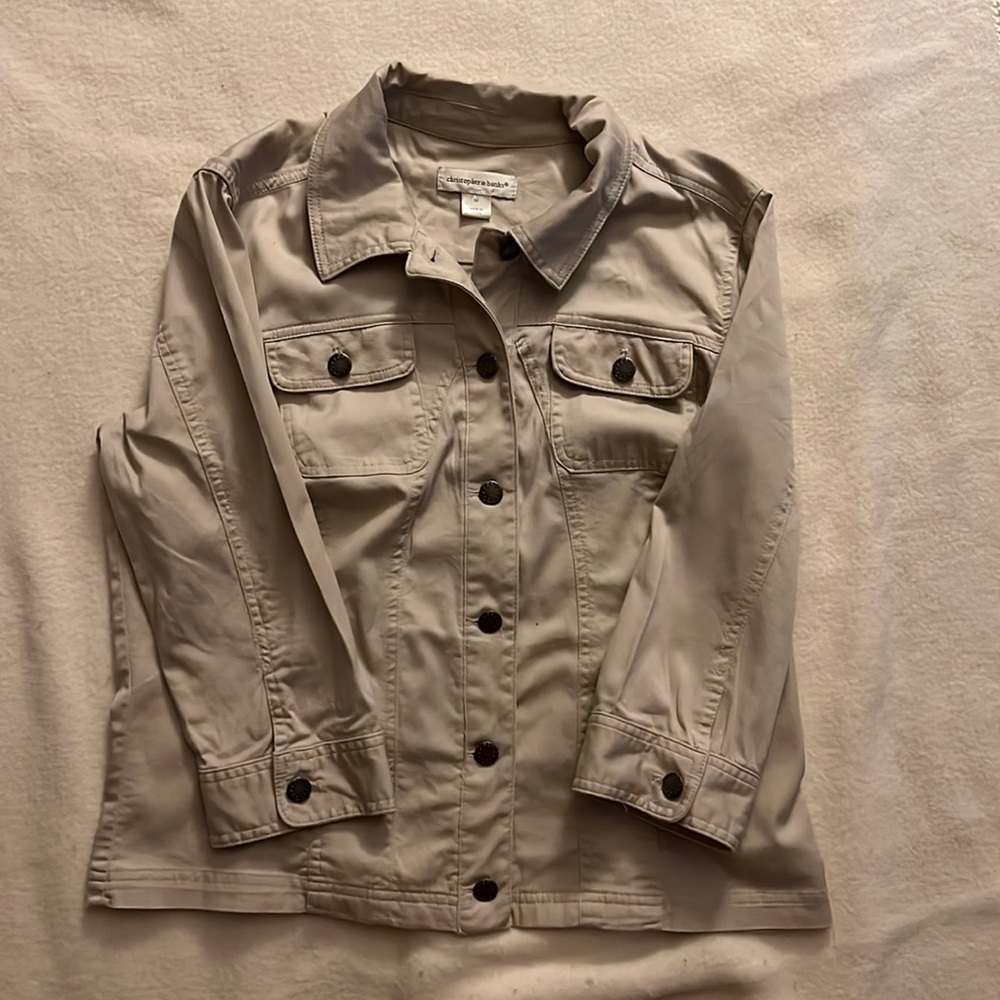 Christopher & Banks Lightweight 3/4 Sleeve Medium Jacket